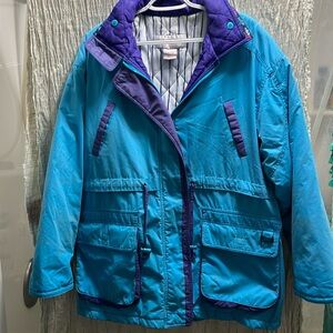 Artic Point Vintage Funky Coat Jacket. blue size Large Great Condition Women